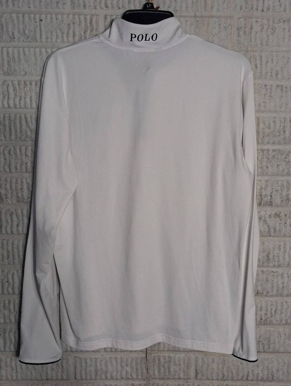 Polo Ralph Lauren Golf White Half-Zip Wicking Pullover In A Mens Large